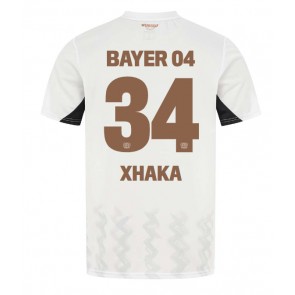 Bayer Leverkusen Granit Xhaka #34 Replika Udebanetrøje 2024-25 Kortærmet